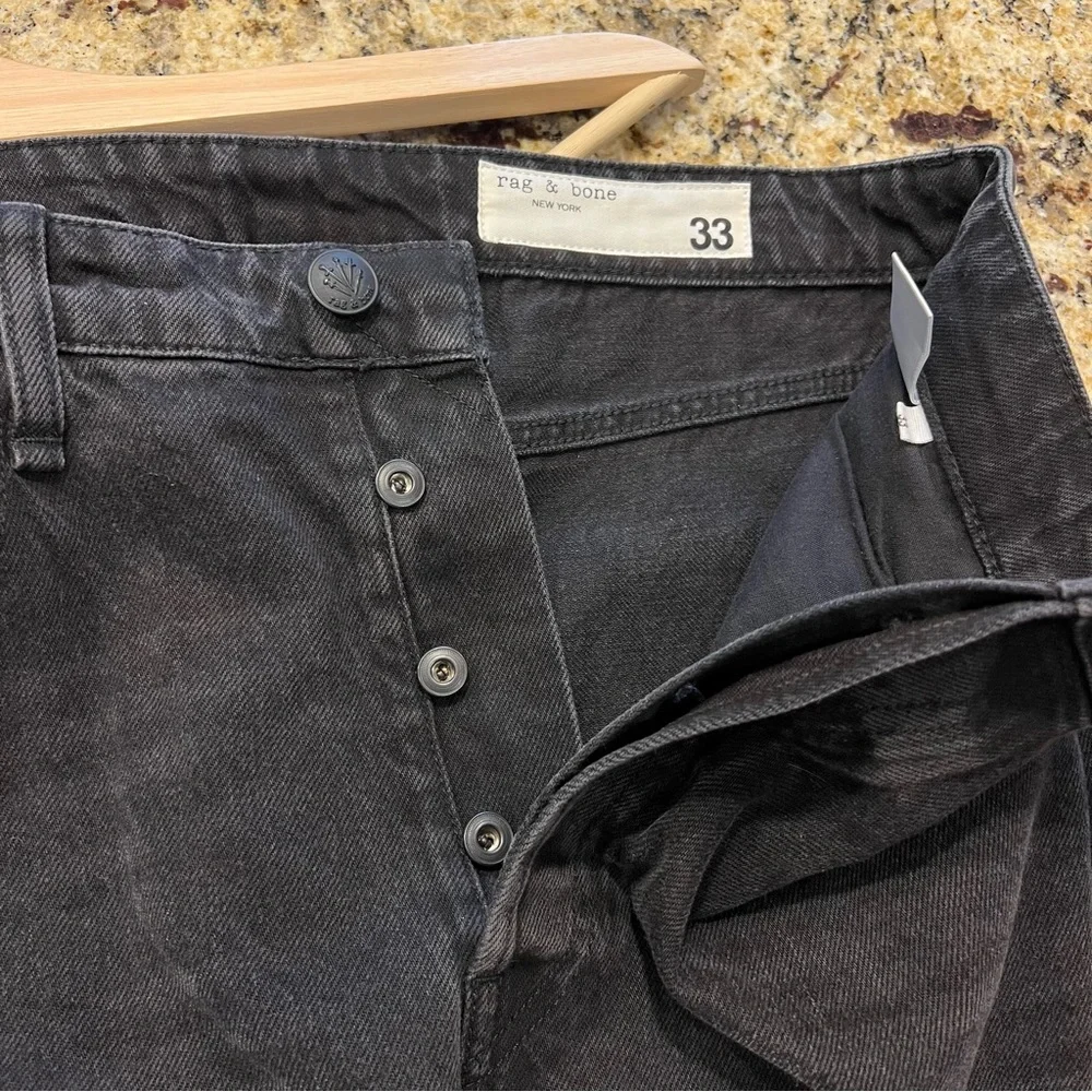 Rag & Bone Maya High Rise Ankle Slim Black Jeans Women’s 33 - Picture 8 of 11